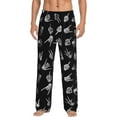 thumbnail image 1 of Skull Hand Men'S Pajama Pants Soft Sleep Lounge Pants Pjs Bottoms With Pockets X-Large, 1 of 6