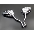 thumbnail image 1 of Skull Hand Skeleton Mini Side Rearview Mirror Motorcycle Street Naked Bike Cruiser Chopper Custom, 1 of 8
