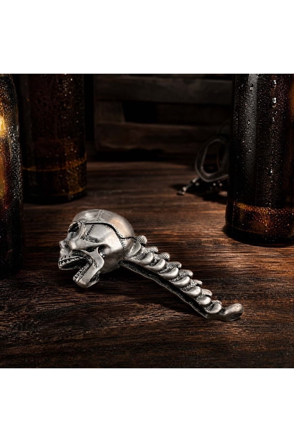 Skull Head Bottle Opener, Skull Keychain Halloween Gift, Vintage Skeleton Head Beer Bottle Opener