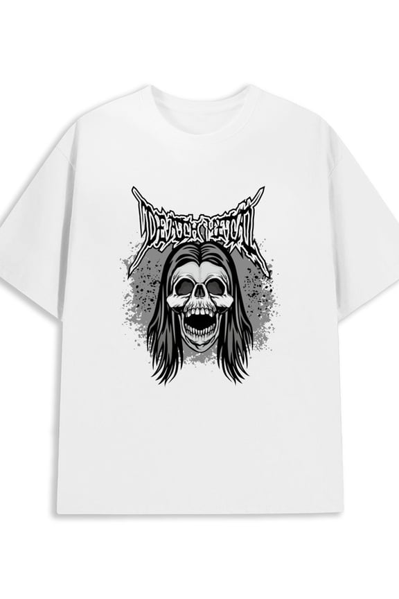 Skull Head T-Shirt mens 180G 100% Cotton white Classic Unisex Shirt Graphic Tee tshirts Classic Unisex Shirt Short Sleeve tshirts Vintage Unisex Shirt Graphic tshirts