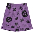 thumbnail image 1 of Skull Head Web Bow Pattern Athletic Shorts Breathable with Comfort Fit Drawstring Casual Sweatshorts X-Small, 1 of 9
