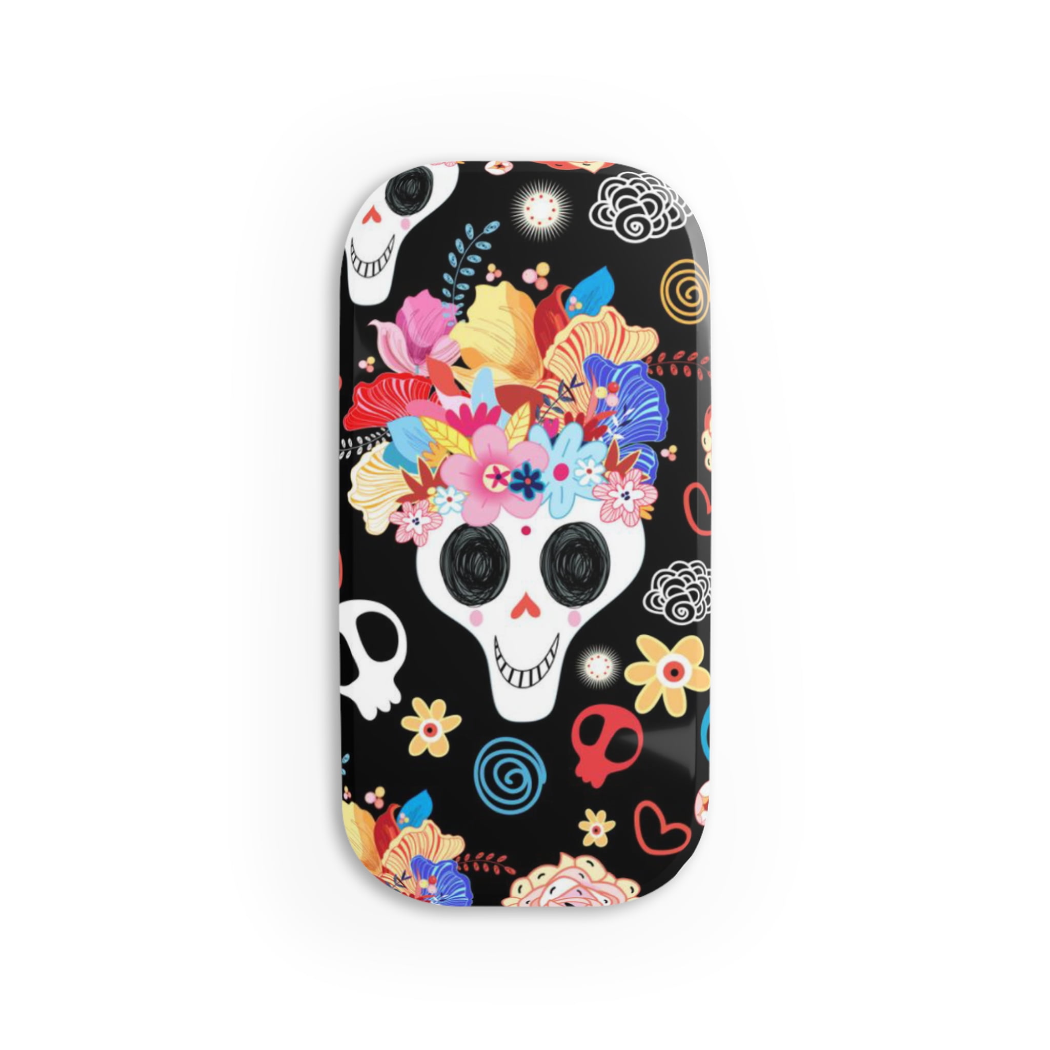 Skull Headed Phone Click-On Grip-Phone Holder-Kickstand-Phone