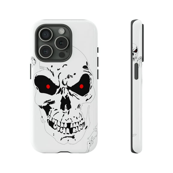 Skull Headed Tough iPhone 15 Case-iPhone Case-iPhone-Goth iPhone Case