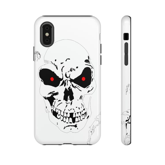 Skull Headed Tough iPhone 15 Case-iPhone Case-iPhone-Goth iPhone Case