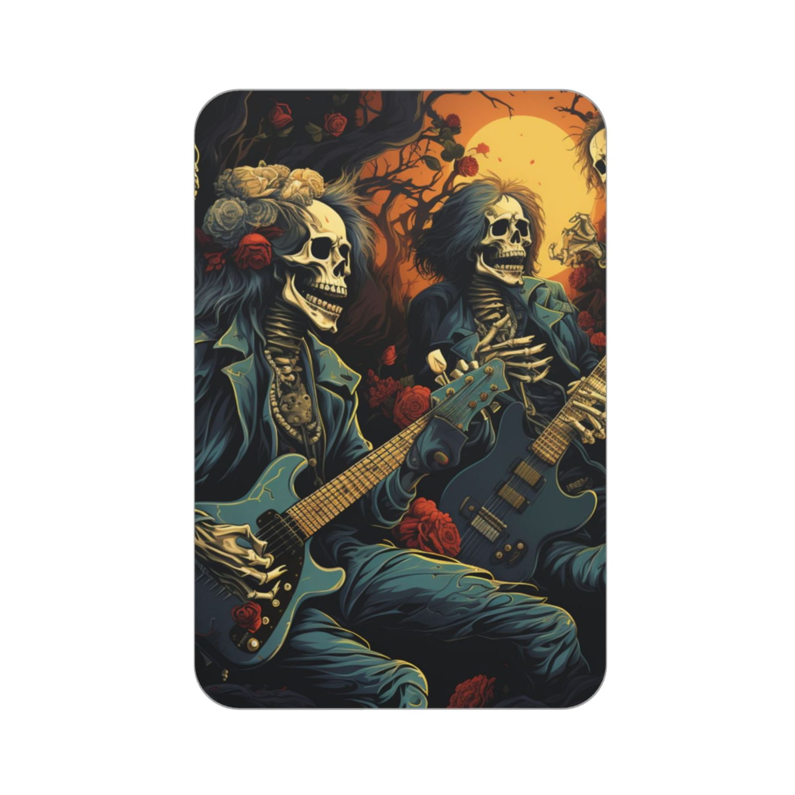 Skull Heavy Metal Rock Skeleton Cool Acrylic Fridge Magnets Decorative ...