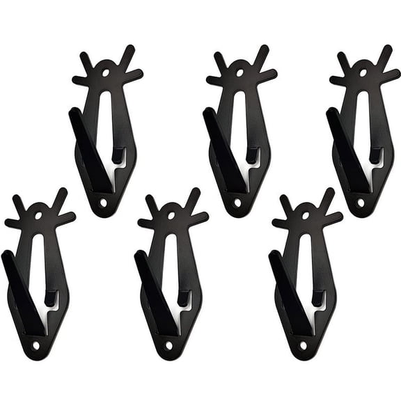 Skull Hooks, Czzoypi Heavy-Duty Steel Skull Mounting Kit, 6-Piece Deer Skull Wall Mount with Screws Bolts for Indoor Outdoor Display
