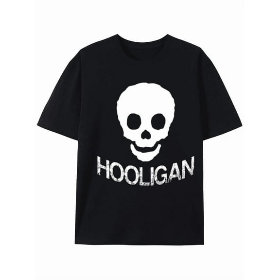 Skull Hooligan Graphic Tee for Bold Fashion Statements