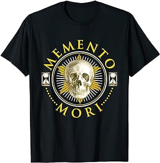 Skull, Hourglass, Lily Memento Mori T-Shirt - Walmart.com