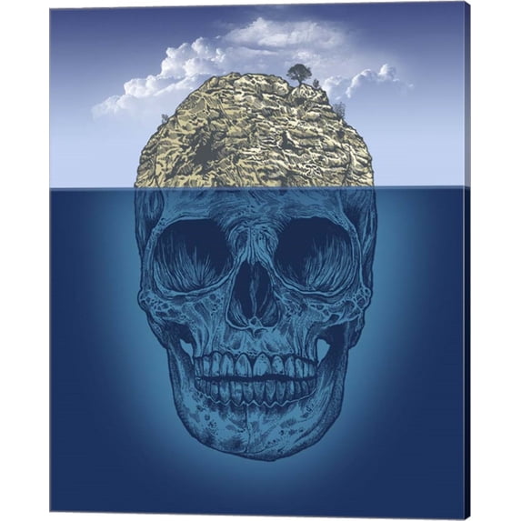 Skull Island by Rachel Caldwell, Canvas Wall Art, 16W x 20H