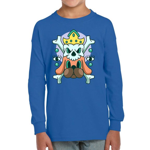 Skull King W Dog Modern Style  Long Sleeve Toddler -Image by Shutterstock,  2 Toddler