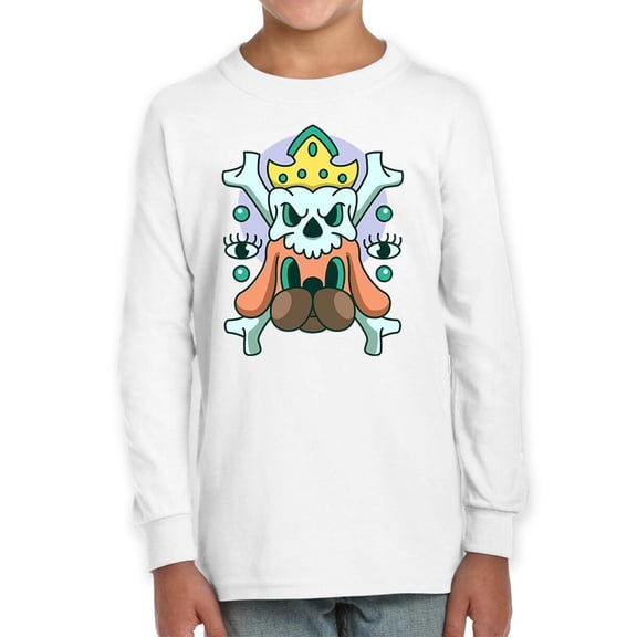 Skull King W Dog Modern Style  Long Sleeve Toddler -Image by Shutterstock,  2 Toddler
