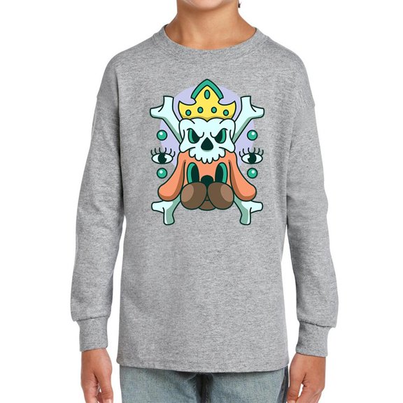 Skull King W Dog Modern Style  Long Sleeve Toddler -Image by Shutterstock,  2 Toddler