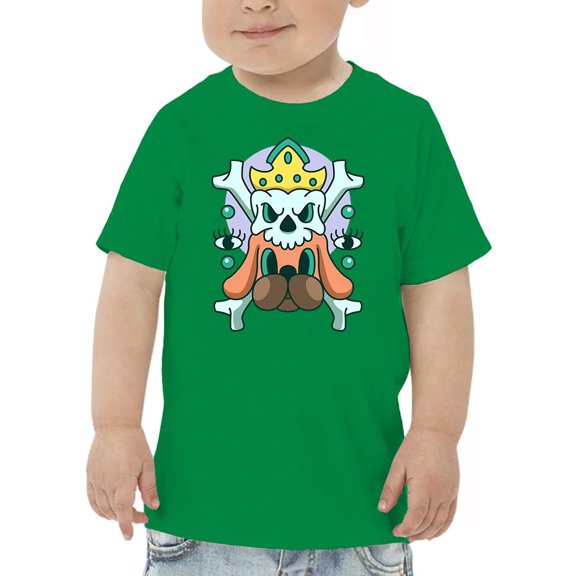 Skull King W Dog Modern Style  T-Shirt Toddler -Image by Shutterstock,  2 Toddler