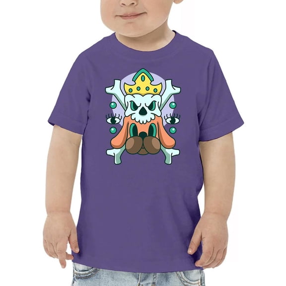 Skull King W Dog Modern Style  T-Shirt Toddler -Image by Shutterstock,  3 Toddler