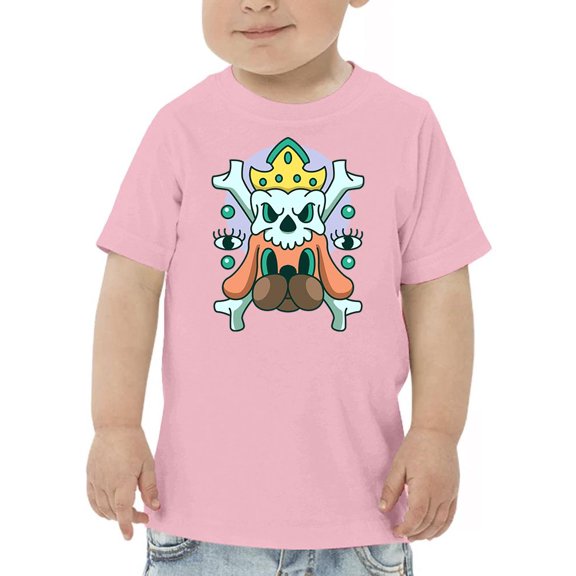 Skull King W Dog Modern Style  T-Shirt Toddler -Image by Shutterstock,  3 Toddler