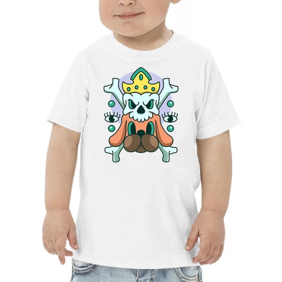 Skull King W Dog Modern Style  T-Shirt Toddler -Image by Shutterstock,  4 Toddler