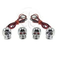 thumbnail image 1 of Skull LED License Plate Bolts & Valve Cap Blue Motorcycle Tag Lid Cover, 1 of 3