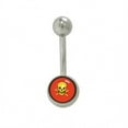 thumbnail image 1 of Skull Logo Belly Button Ring, 1 of 8