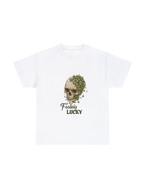 Skull Lucky Patrick's Shirt, Vintage St Patricks Day Shirt ID-0219-OGVC