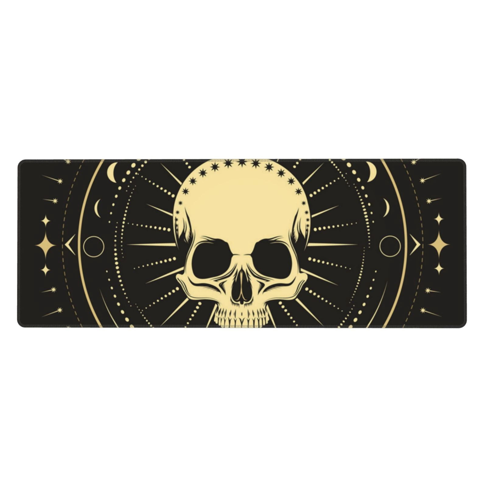 Skull Magic Moon Phases Vintage Mouse Pad Extended Large Gaming Mousepad Non-Slip Rubber Big Keyboard Desk Mat 31.5 X 11.8 Inch