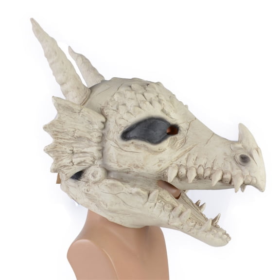 Skull Masquerade Mask with Movable Jaw for Halloween Cosplay Party Costume Accessory