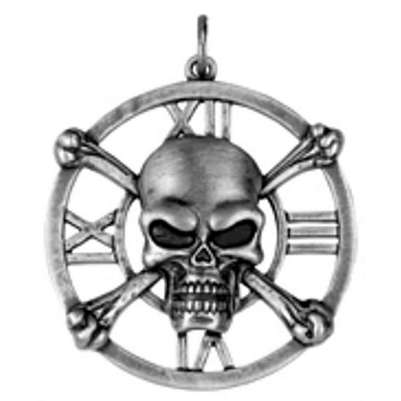 Skull Medallion Pendant Necklace