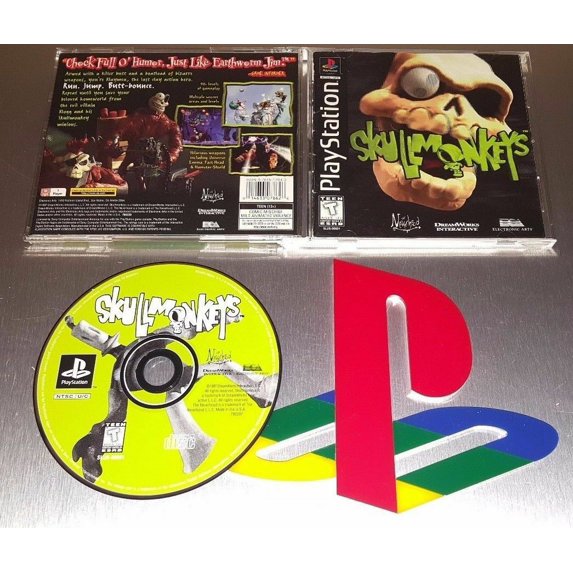 Skullmonkeys - Complete in Box - Black Label - Tested - Playstation 1 PS1 PSX