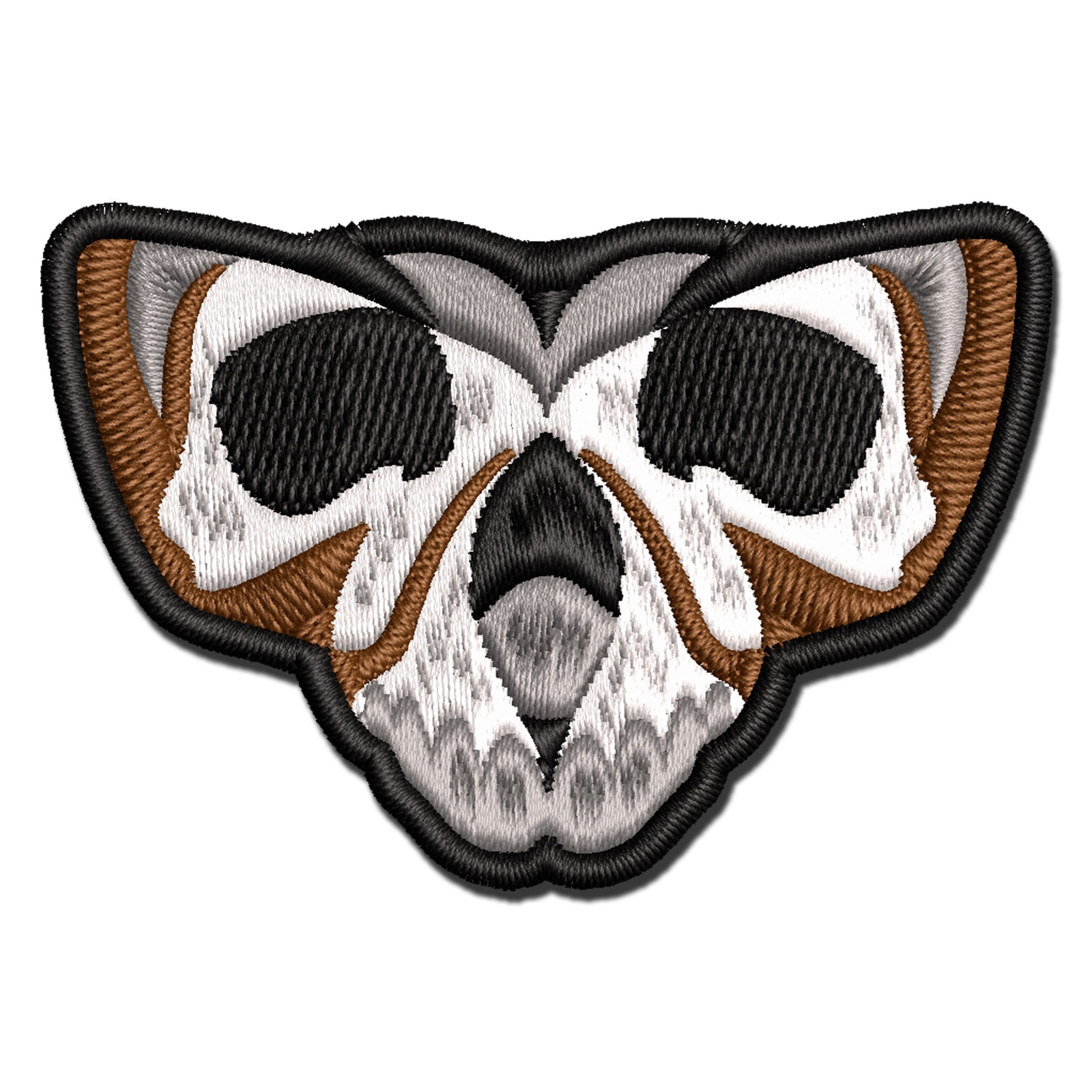 Skull Moth Death Insect Butterfly Applique Multi-Color Embroidered Iron-On Patch - 3.5 Inch Large
