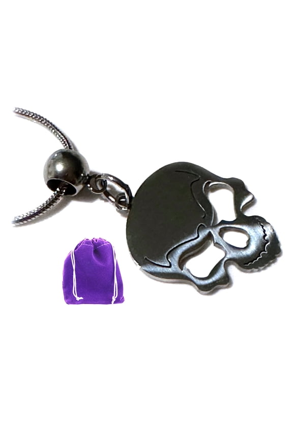 Skull Necklace for Men and Women - Gothic Jewelry or Goth Necklaces to use with a Pirate Costume Women and Men Skeleton Necklace or Skull Necklaces for Women or Skull Pendant and Demon Necklace Cool