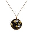 thumbnail image 1 of Skull Necklace Personalized Custom Photo Round Pendant Adjustable Stainless Steel Necklaces with Gift Box for Men Women Mothers Valentine's Jewelry Gift, 1 of 1