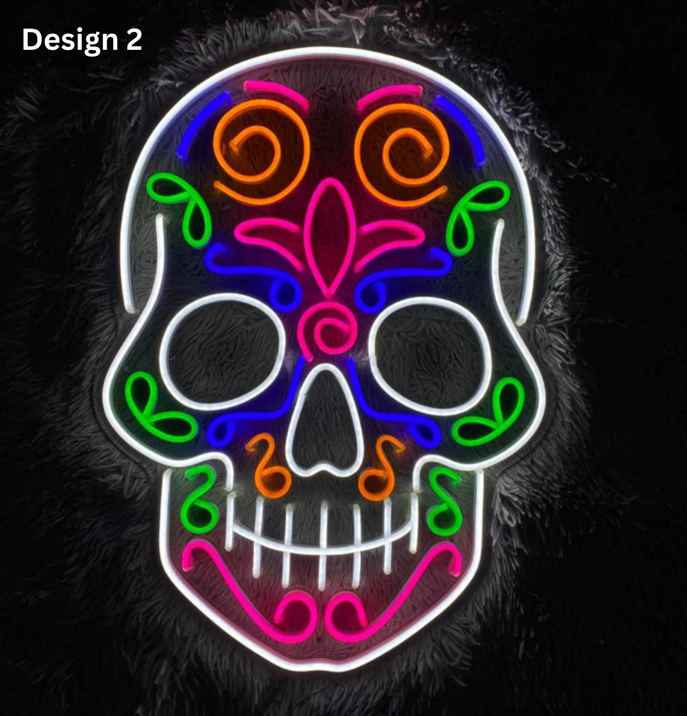 Skull Neon Signs, Halloween Led Sign Decor
