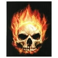 thumbnail image 1 of Skull On Fire Back Patch XL Iron-On FotoPatch, 1 of 2