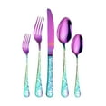 thumbnail image 1 of Skull Pattern Matte Silverware, Multicolor Flatware Set,Gothic Unique Skull Pattern Design,Dishwasher Safe, 1 of 2