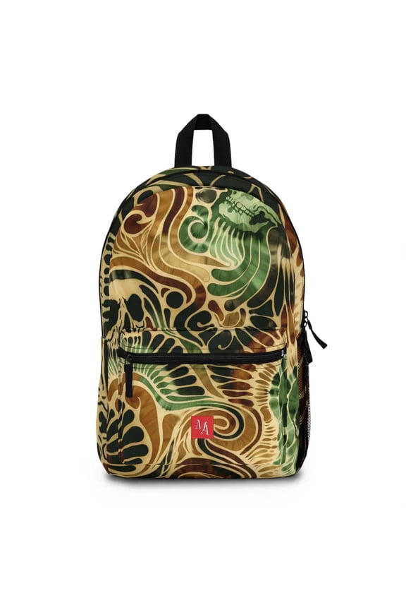 Skull Patterns in Earthy Hues - Backpack