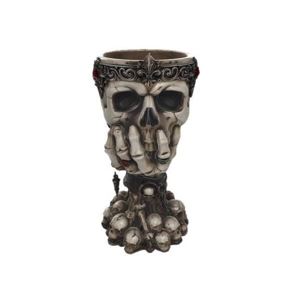 Skull Planter, Gothic Resin Halloween Decor, 1 Piece Spooky Skeleton Tabletop Ornament, For Indoor Living Room Bedroom Countertop Succulent Plant Pot Home Party Decoration