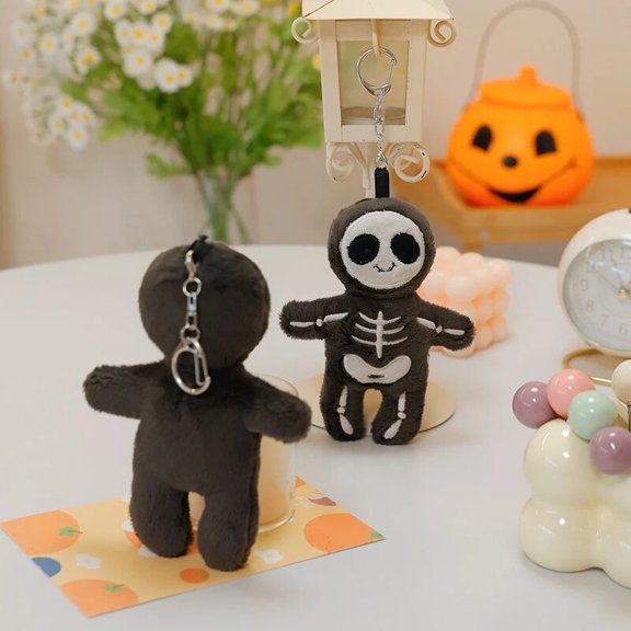 Skull Plush Toy Anime Cute Stuffed Doll Creative Home Decoration