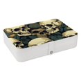 thumbnail image 1 of Skull Portable PU Leather Earring Holder Organizer with Removable Compartment and Storage Box, 1 of 6