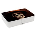 thumbnail image 1 of Skull Portable PU Leather Necklace Organizer with Removable Compartment & Decorative Box - Jewelry Boxes Included, 1 of 6