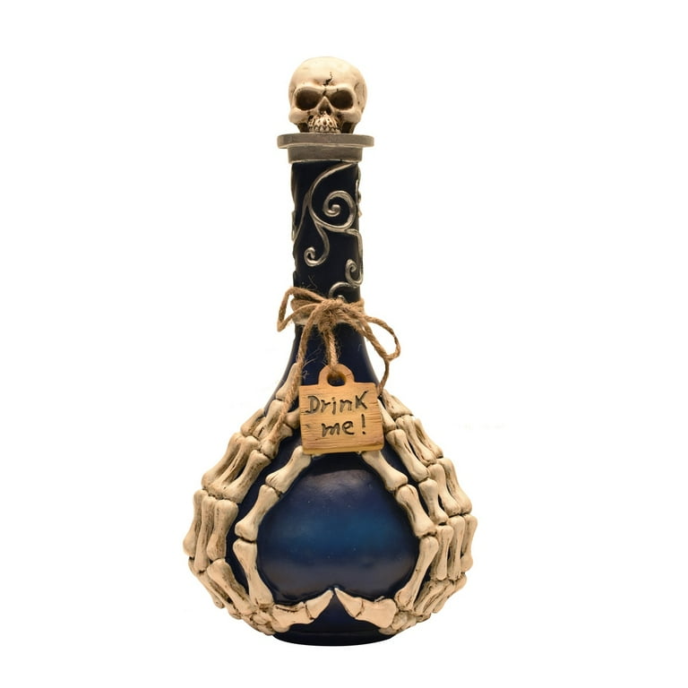 Skeleton Hands Spell Jar Skull Potion Bottle Halloween Decor Haunted House Prop Skeleton Hands Spell Jar Skull Potion Bottle Halloween Decor Haunted House Prop