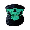 thumbnail image 1 of Skull Print Neck Gaiter Face Mask, Soft Elastic Seamless Multifunctional Tube Bandana, Windproof UV Protection Skull Face Cover for Motorcycle Cycling Hunting Halloween, 1 of 7
