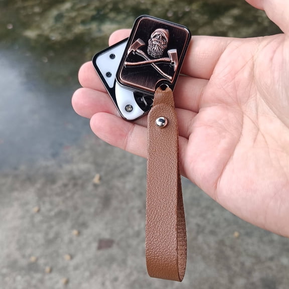 Skull Push Card EDC Fidget Spinner Metal Fidget Toy Adult Stress Relief Magnetic Metal Infinite Fidget Spinner