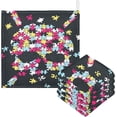 thumbnail image 1 of Skull Puzzle Artwork Baby Muslin Washcloths Soft Absorbent Face Towel, Creative Human Skeleton Burp Cloths Cotton Bath Wipes 5 PCS Infant Wash Cloth for Newborn Boys Girls 12"x12", 1 of 7