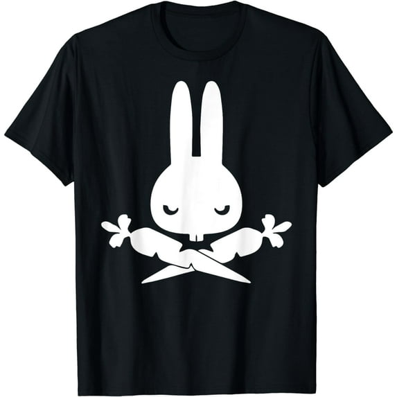 Skull Rabbit Crossbones Carrots Easter Day T-Shirt