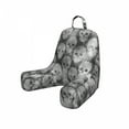 thumbnail image 1 of Skull Reading Pillow Cover, Knitting Chevron Texture with Brainpan Head Bone Ghostly Creepy Pattern Image, Unstuffed Printed Bed Rest Case from Soft Fabric, Small, Grey Black White, by Ambesonne, 1 of 4