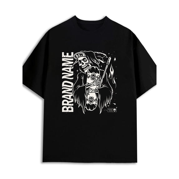Skull Reaper Tee mens 180G 100% Cotton black Fashion Unisex Shirt Short Sleeve tshirts Vintage Unisex Shirt Short Sleeve tshirts Trendy Unisex Shirt Cotton tshirts