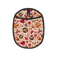 thumbnail image 1 of Skull Retro record lips Pot Holders for Kitchen - Heat Resistant Oven Mitts Hot Pads with Pocket, Non Slip Silicone Pot Holders, Cuteness Hanging Loop Potholders for Kitchen Baking, 1 of 5
