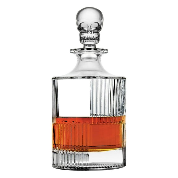 Skull Round Whiskey Decanter