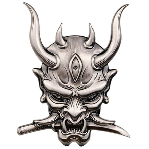 Skull Samurai Sticker Metal for Car Tuning Styling