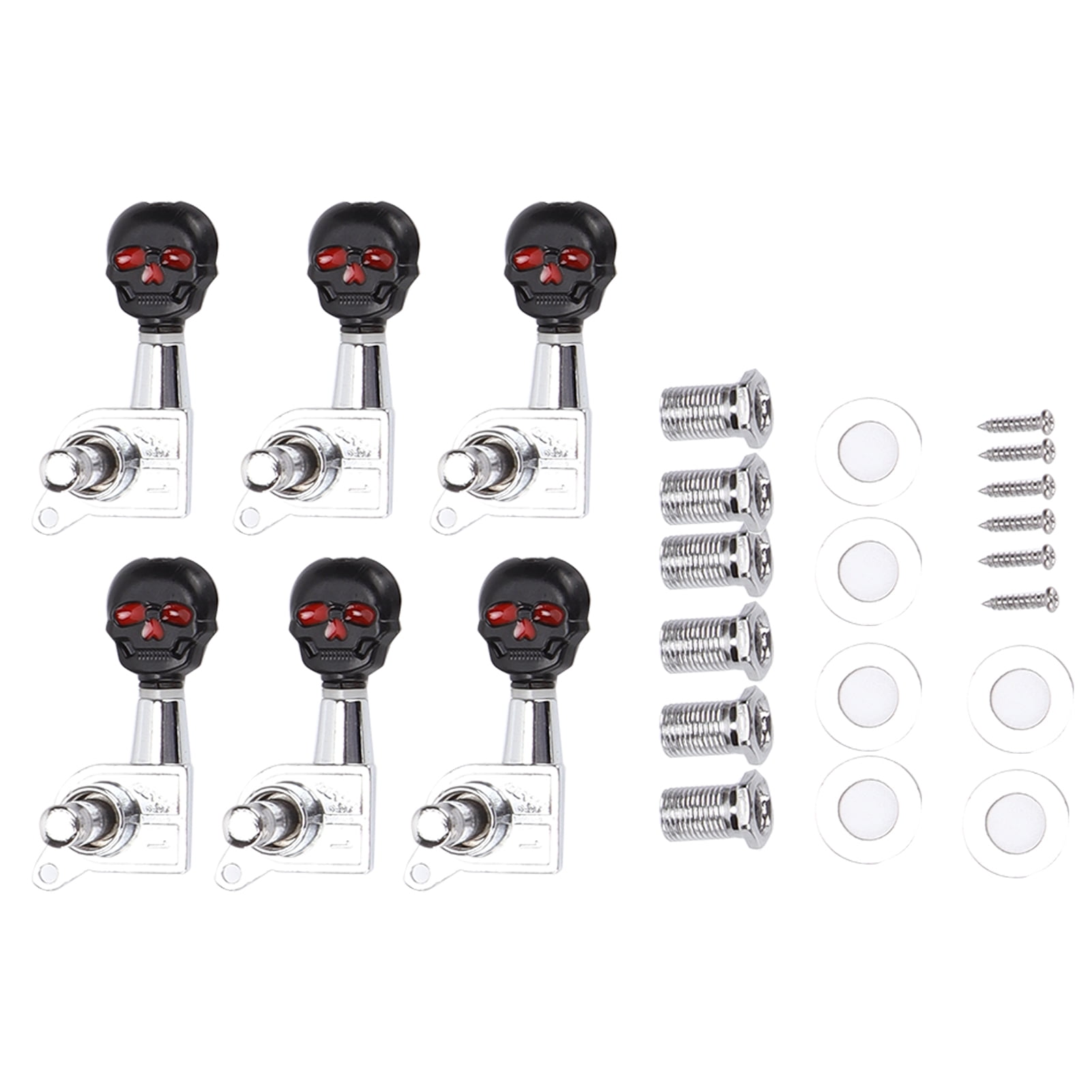 Skull Shape Tuning Peg Zinc Alloy Machine Heads Tuner Set for Electric Acoustic Guitar,price