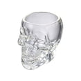 thumbnail image 1 of Skull Shaped Whiskey Glasses,2.7 oz Heavy Base Skeleton Drinking Cup | Clear Round Mouth Cocktail Glasses for Halloween Decor,Gifts for Cocktail Lovers, 1 of 6